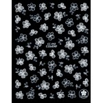 Stickere 3D pentru unghii Albe Carving Cod CC042